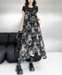 Faux Layered Floral Dress